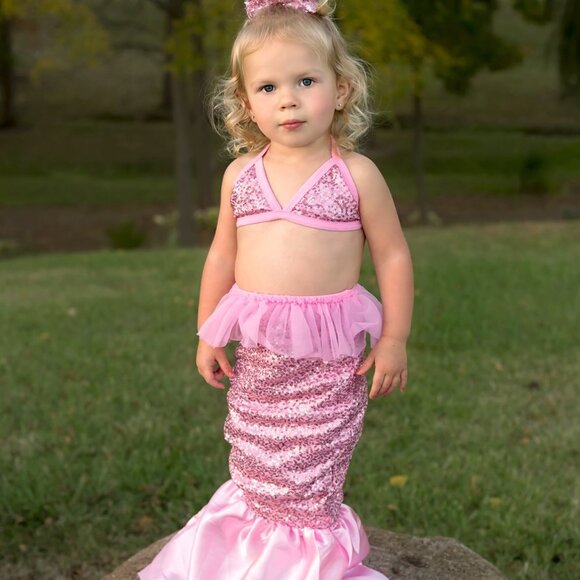 Handmade Other - Custom Bundle Mermaid Costume For Toddler Girls